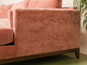 Lisette Sofa in Bianca Rosewood