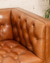 Load image into Gallery viewer, 12 Foot Leather Tufted Sofa
