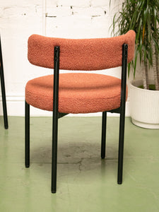 Burnt Orange Nubby Chair