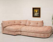 Load image into Gallery viewer, Prima Corner Wedge and Chaise in Belmont Rose
