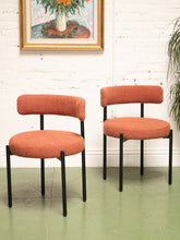 Load image into Gallery viewer, Burnt Orange Nubby Chair
