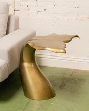 Load image into Gallery viewer, Gold Whale Tail Side Table
