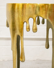 Load image into Gallery viewer, Volcano Drip Side Table in Gold
