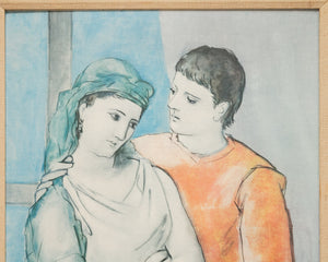 Picasso’s The Lovers, Framed Print on Canvas