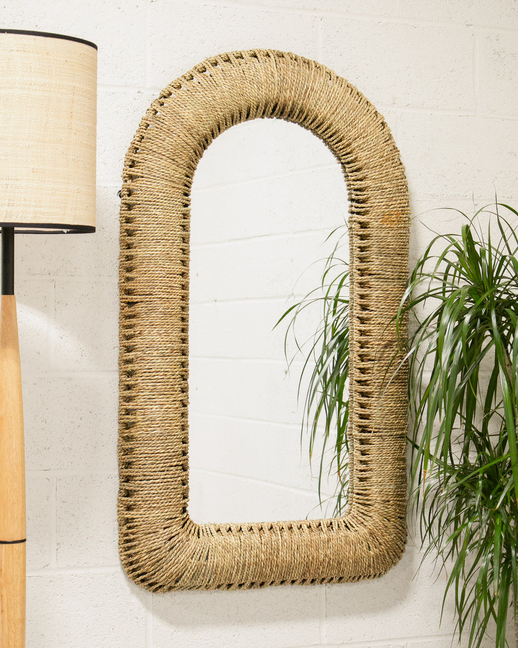 Arched Woven Mirror