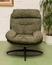 Load image into Gallery viewer, Chaz Olive Green Chair with Ottoman
