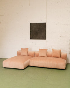 Bailey Sofa in Blush Corduroy