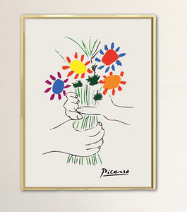 Picasso friendship flowers Modern Art