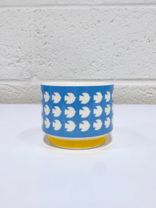 Blue Ceramic Bird Mug