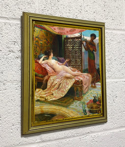 Nude Woman in a Harem Framed Print