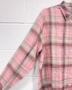 Pink Flannel Blouse (2X)