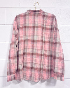 Pink Flannel Blouse (2X)