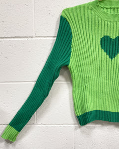 I Love My Green Sweater (L)