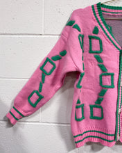 Load image into Gallery viewer, Super Soft Pink and Green Cardigan (L)
