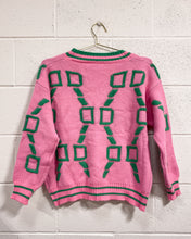 Load image into Gallery viewer, Super Soft Pink and Green Cardigan (L)
