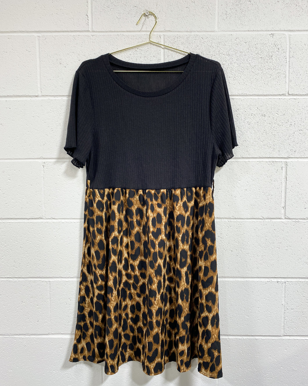 Black Animal Print Dress