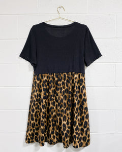 Black Animal Print Dress