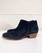 Load image into Gallery viewer, Sam Edelman Black Suede Ankle Boots- 9.5
