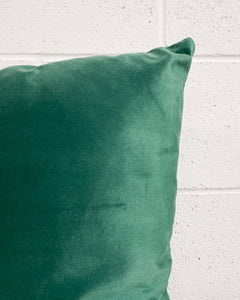 Emerald Green Velveteen Pillow