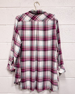 Plaid Ava & Viv Blouse (3X)