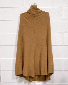 Fashion to Figure Caramel Knit Poncho (3)