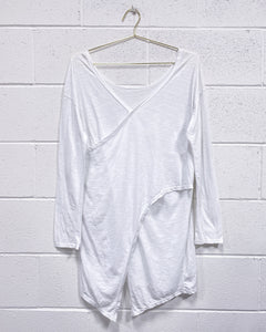 White Deconstructed Blouse