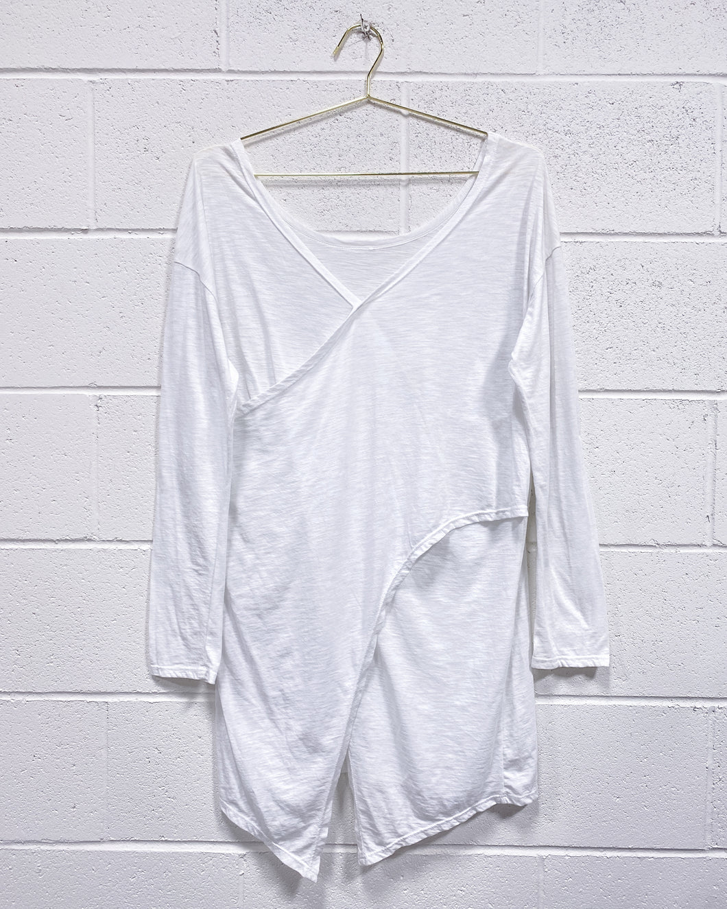 White Deconstructed Blouse