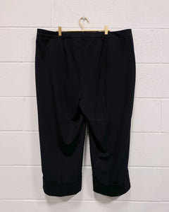 Black Cropped Slacks (22W)