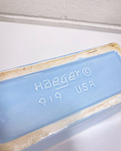 Vintage Blue Haeger Ceramic Napkin Holder