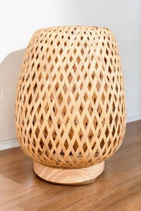 Tiki Wicker Led Table Lamp