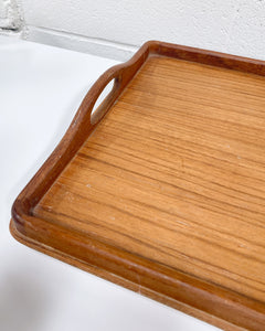 Vintage Teak Fold Out Tray