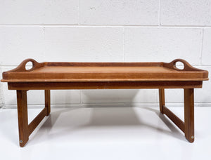 Vintage Teak Fold Out Tray