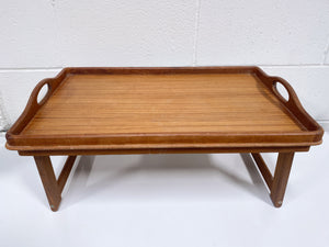 Vintage Teak Fold Out Tray