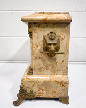 Load image into Gallery viewer, Vintage Faux Marble Mantle Clock
