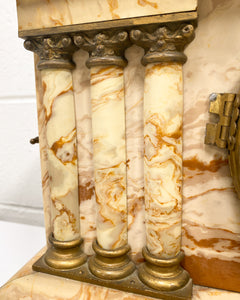 Vintage Faux Marble Mantle Clock