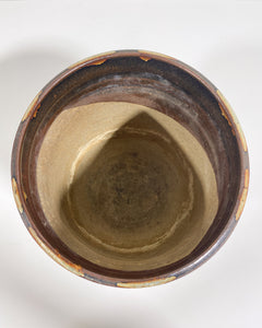 Stoneware Planter in Earth Tones