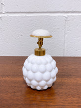 Load image into Gallery viewer, Vintage HolmSpray Bubble Milk Glass Perfume Bottle &quot;As Found&quot;
