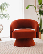 Load image into Gallery viewer, Burnt Orange Swivel Chair
