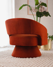 Load image into Gallery viewer, Burnt Orange Swivel Chair
