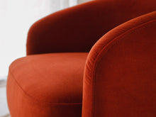 Load image into Gallery viewer, Burnt Orange Swivel Chair
