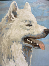 Load image into Gallery viewer, Vintage Painting of a Sweet White Dog
