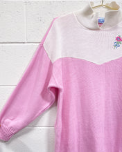 Load image into Gallery viewer, Vintage Pink and White Sweater
