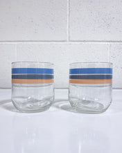 Load image into Gallery viewer, Vintage Pair of Striped Juice Cups
