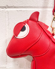 Load image into Gallery viewer, Red mini horse purse
