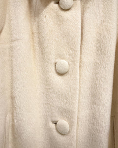 Vintage Cream Wool Coat