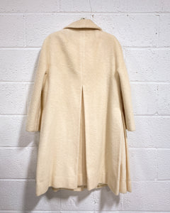 Vintage Cream Wool Coat