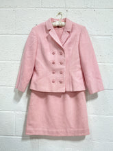 Load image into Gallery viewer, Vintage 2-piece Wool Pink Dress and Waistcoat Set
