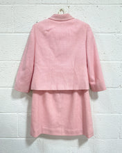 Load image into Gallery viewer, Vintage 2-piece Wool Pink Dress and Waistcoat Set
