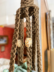 Vintage Large Boho Hanging Planter