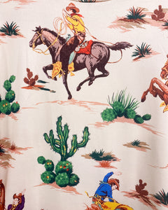 Cowboy and Cactus Blouse (L)